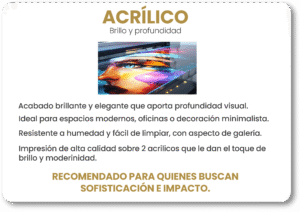 Guía visual Acrílico